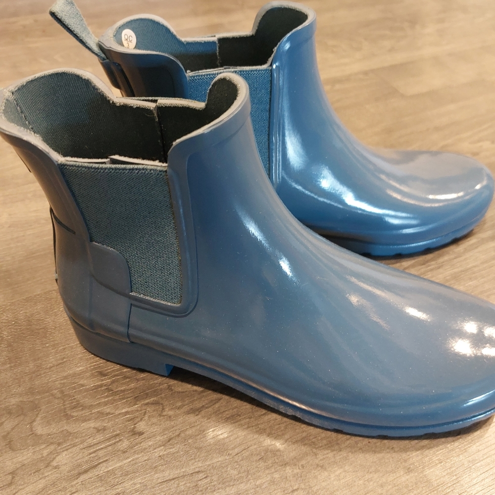 Blue Hunter rain boots